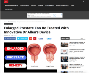 Breaking News about Prostate treatment