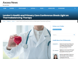 Thermobalancing therapy in AxessNews USA