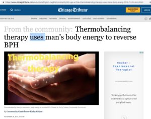 Thermobalancing therapy Energy of the body