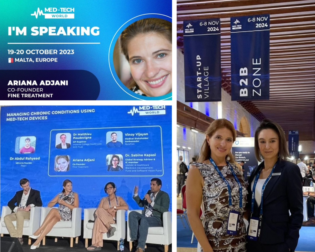 Fine Treatment joined the 2023 Med-Tech World Summit in Malta speaking on "Managing Chronic Conditions Using MedTech Devices".