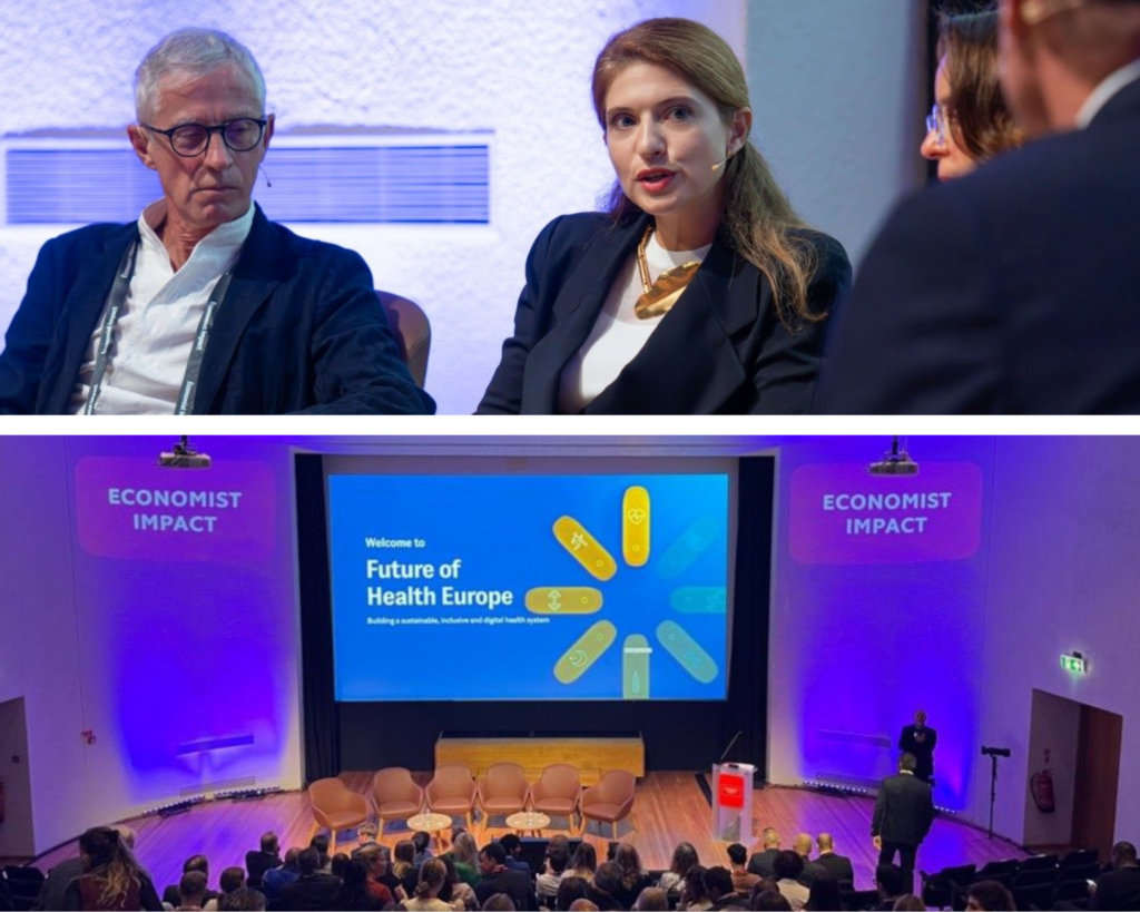 Ariana Adjani was invited to share insights at the Future of Health Europe 2023 Conference in London speaking at the panel on Pioneering and Scaling Greener Innovations. The conference was organised by the Economist Impact.